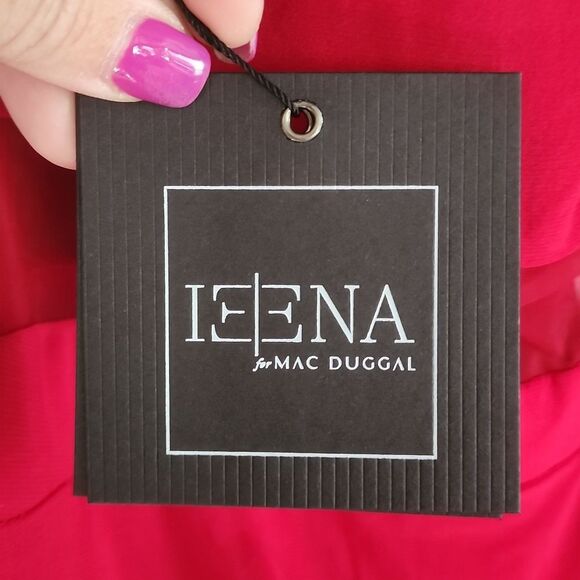 NWT MacDuggal 11698 Red Full Length Dress - Picture 10 of 10